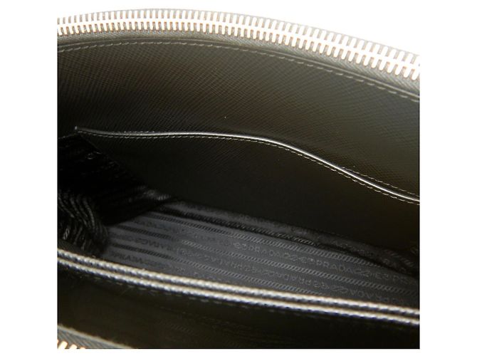 Sac à main Prada Galleria 1BA232 Noir - vue 14