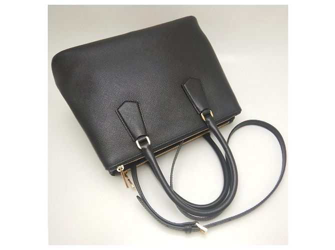 Sac à main Prada Galleria 1BA232 Noir - vue 3