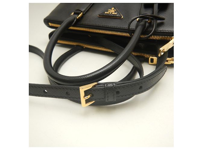 Sac à main Prada Galleria 1BA232 Noir - vue 6