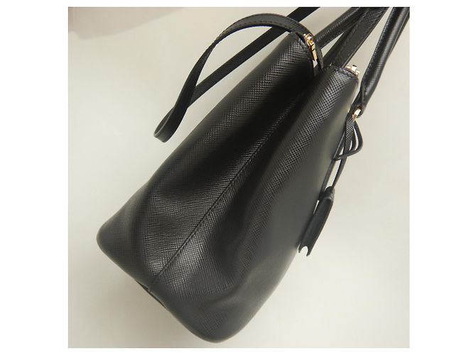 Sac à main Prada Galleria 1BA232 Noir - vue 7