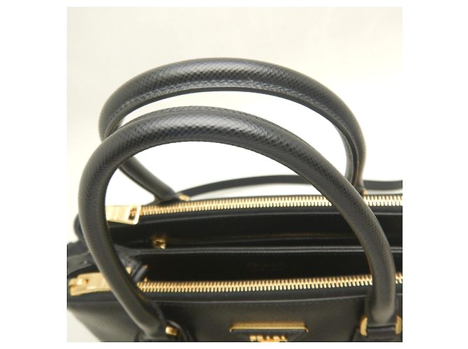 Sac à main Prada Galleria 1BA232 Noir - vue 8