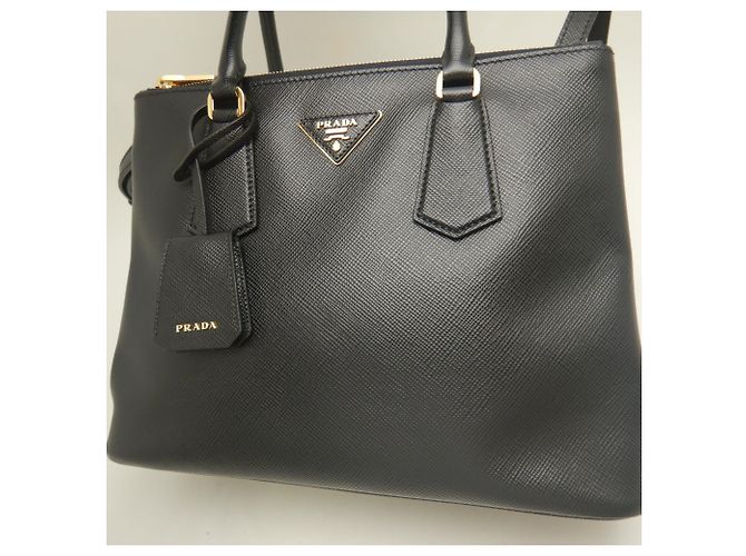 Sac à main Prada Galleria 1BA232 Noir - vue 9