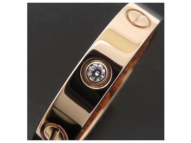 Anillo Cartier Mini Love con Diamantes en Oro Rosa 18K - vista 5