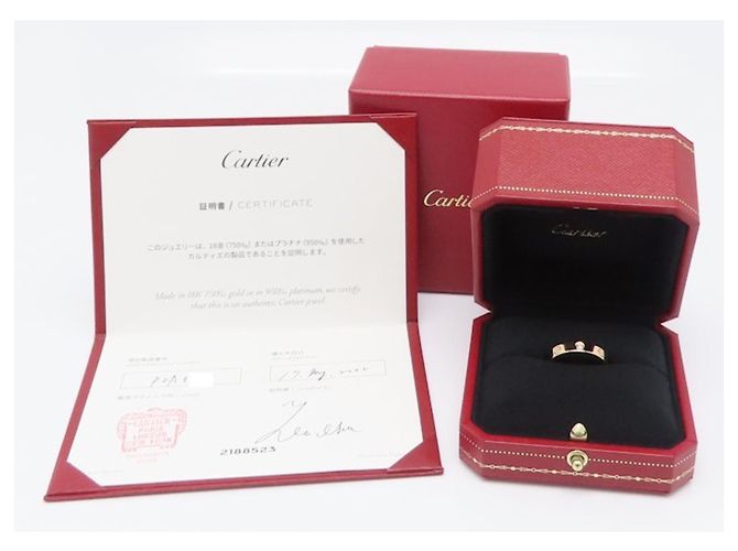 Anillo Cartier Mini Love con Diamantes en Oro Rosa 18K - vista 6