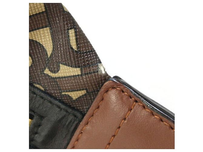Borsa a tracolla Burberry Body Bag TB Monogram 80214831 Marrone Nero - vista 8