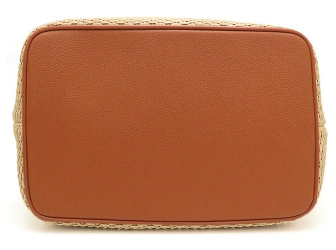 Néonoé Borsa a tracolla NeoNoe in rafia Monogram Giant Louis Vuitton Marrone - vista 4