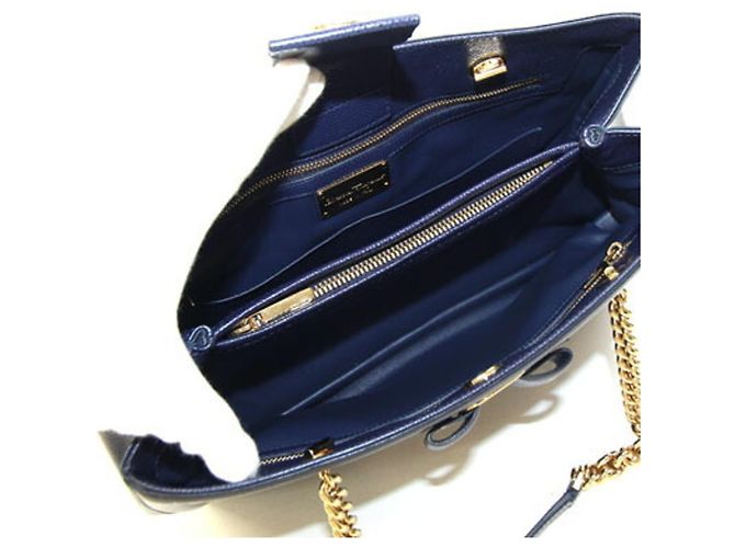 Borsa Tote Salvatore Ferragamo Vara Blu navy - vista 3