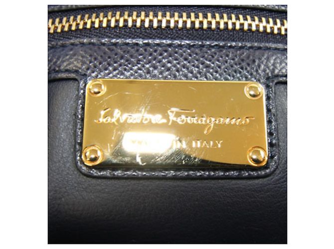 Borsa Tote Salvatore Ferragamo Vara Blu navy - vista 4