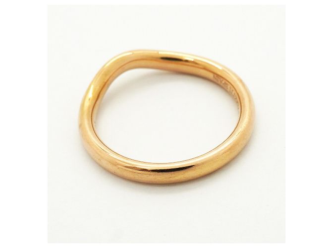 Autre Marque Tiffany & Co. 18K Roségold Diamant Curved Band Ring - Ansicht 8