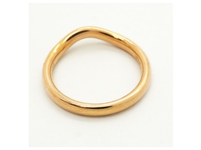 Autre Marque Tiffany & Co. 18K Roségold Diamant Curved Band Ring - Ansicht 9