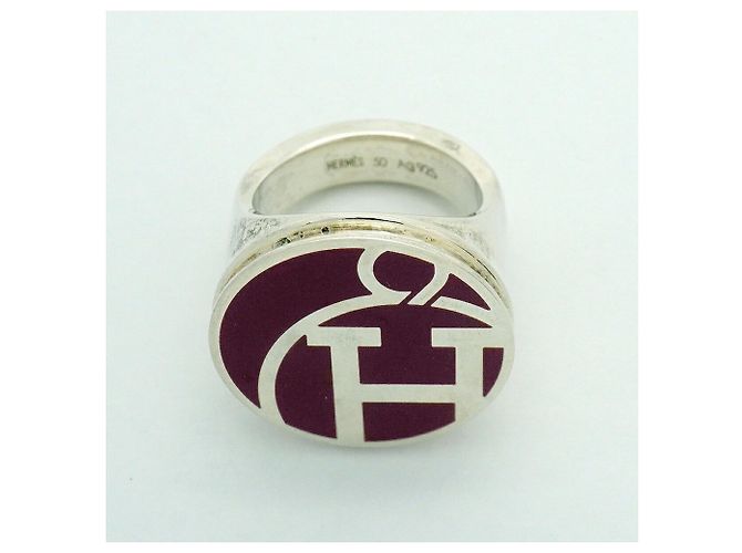 Ring Hermès Anel de Sinete Circle Hermes Marrom - vista 3
