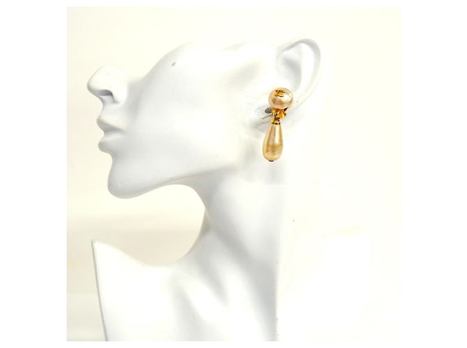 Orecchini a clip Chanel con logo Coco D'oro - vista 5