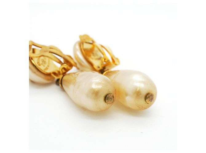 Orecchini a clip Chanel con logo Coco D'oro - vista 6