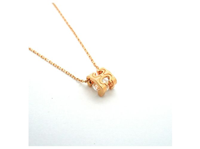 Collana Cartier C de in oro rosa 18K con diamante - vista 2