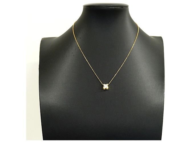 Collana Cartier C de in oro rosa 18K con diamante - vista 6