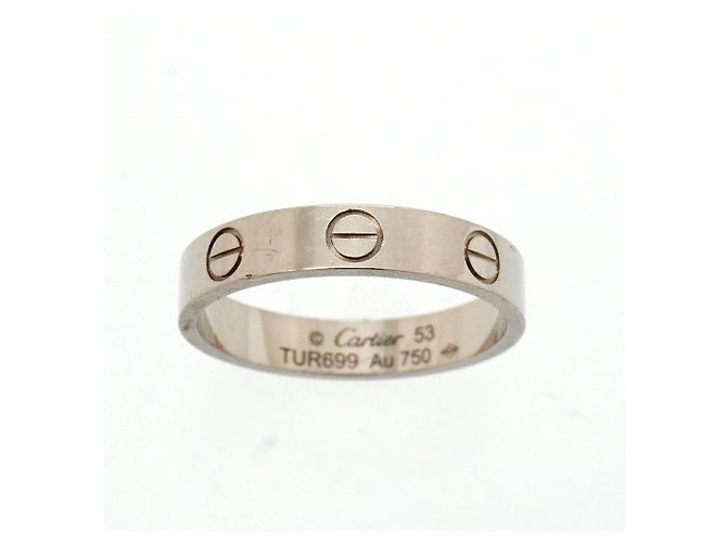 Anello Cartier Mini Love in oro bianco 18K - vista 2