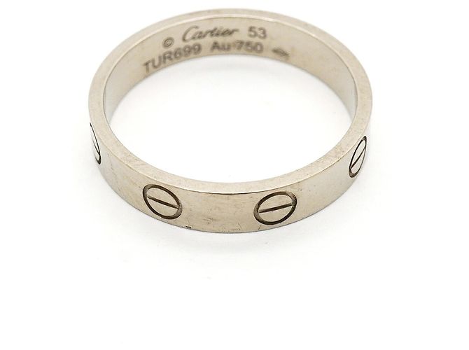 Anello Cartier Mini Love in oro bianco 18K - vista 3