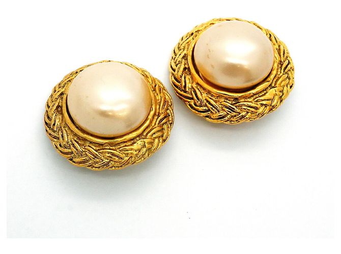 Timeless Pendientes de círculo chapados en oro Chanel Dorado - vista 2