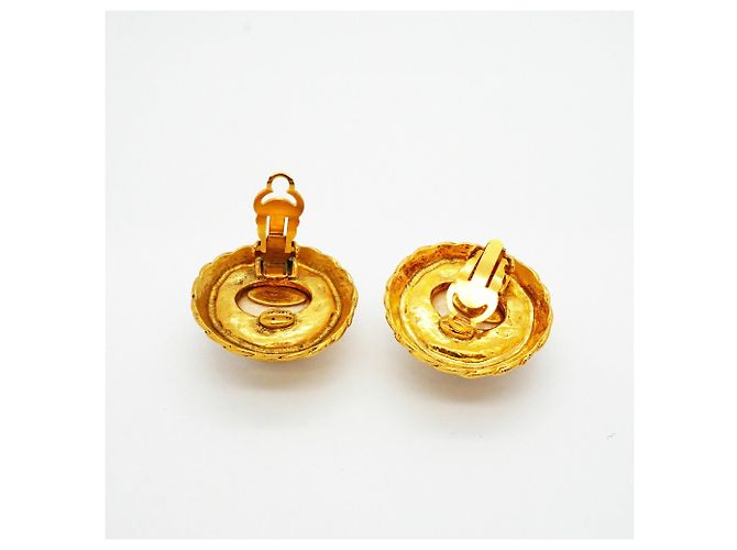 Timeless Pendientes de círculo chapados en oro Chanel Dorado - vista 3