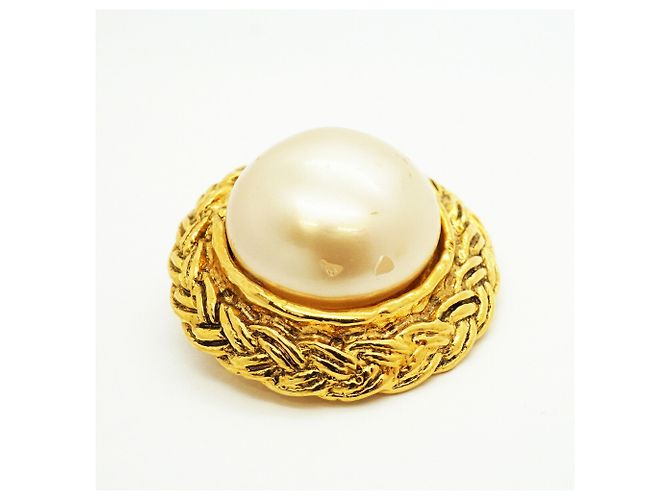 Timeless Pendientes de círculo chapados en oro Chanel Dorado - vista 6