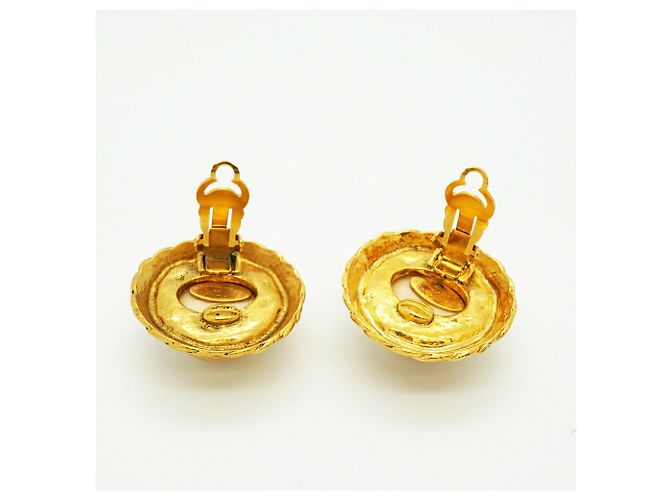 Timeless Pendientes de círculo chapados en oro Chanel Dorado - vista 7