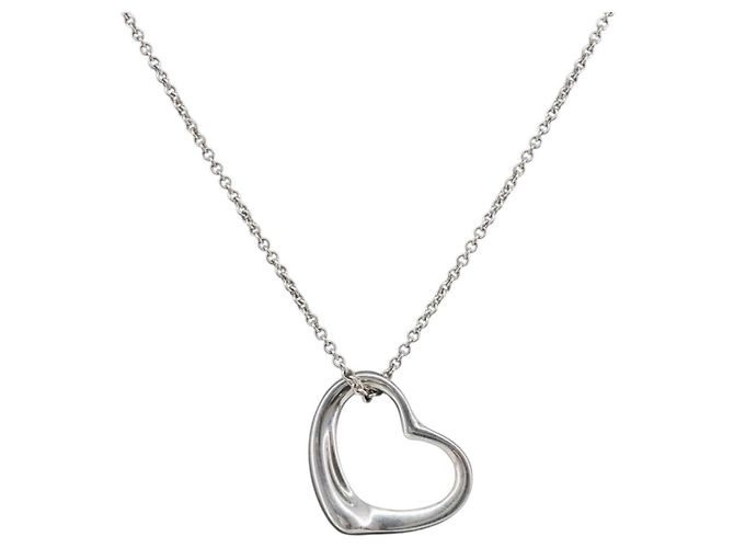 Pendente Cuore Aperto Elsa Peretti Tiffany & Co. in Argento Sterling 16mm - vista 3