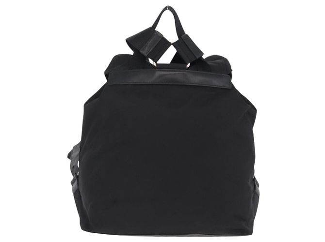 Mochila Prada Double Pocket Chain Re-Nylon Mini Negro - vista 2