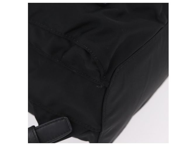 Mochila Prada Double Pocket Chain Re-Nylon Mini Negro - vista 6