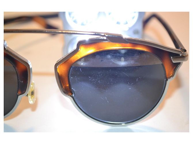 Dior So Real Tortoise Shell Sunglasses Brown Metallic - view 10