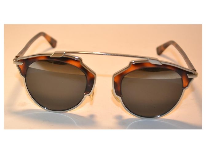 Dior So Real Tortoise Shell Sunglasses Brown Metallic - view 2