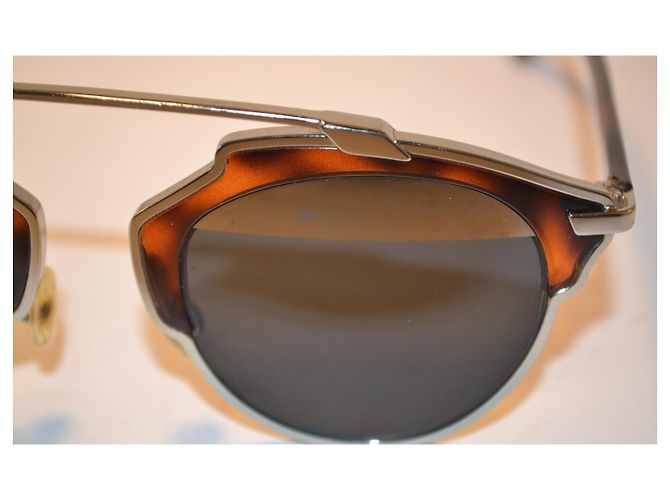 Dior So Real Tortoise Shell Sunglasses Brown Metallic - view 3