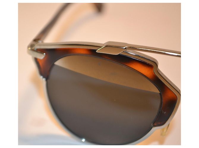 Dior So Real Tortoise Shell Sunglasses Brown Metallic - view 4