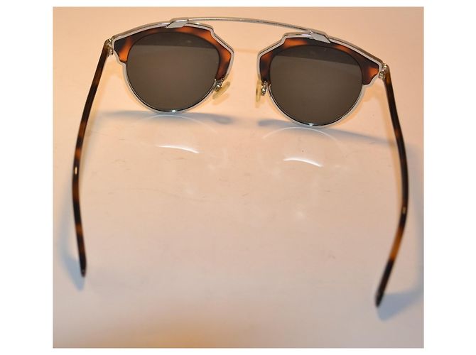 Dior So Real Tortoise Shell Sunglasses Brown Metallic - view 7