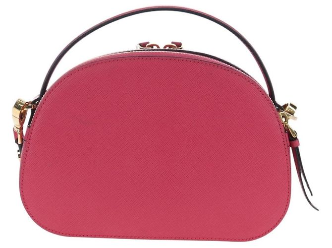 Prada Odette Top Handle Saffiano Leather Small Pink - view 2