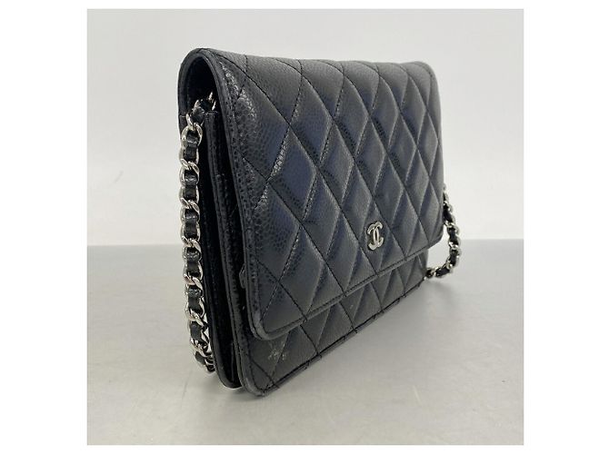 Portafoglio a spalla con catena Chanel Matelassé Nero - vista 2