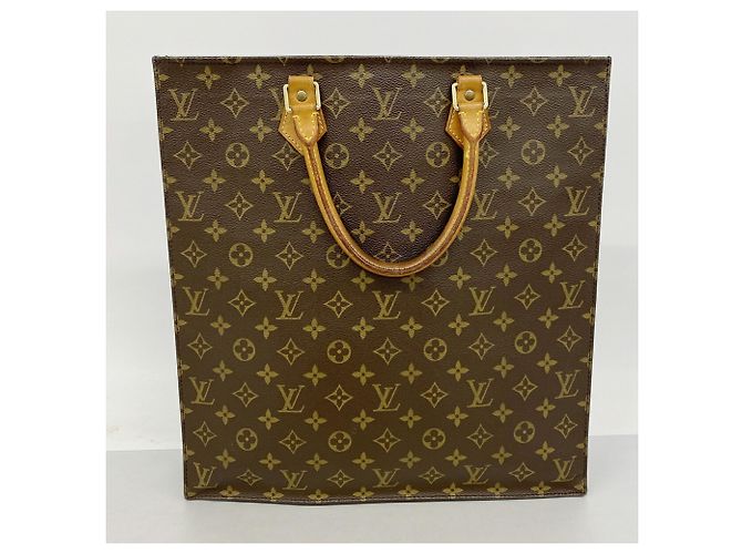 Louis Vuitton Monogram Sac Plat Tote Bag Braun - Ansicht 12