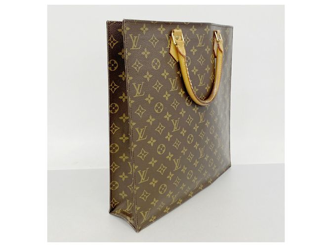 Louis Vuitton Monogram Sac Plat Tote Bag Braun - Ansicht 2