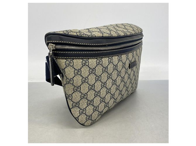 Borsello da vita Gucci GG Supreme Navy Brown Marrone Blu navy - vista 2