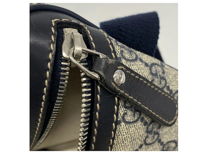 Borsello da vita Gucci GG Supreme Navy Brown Marrone Blu navy - vista 6