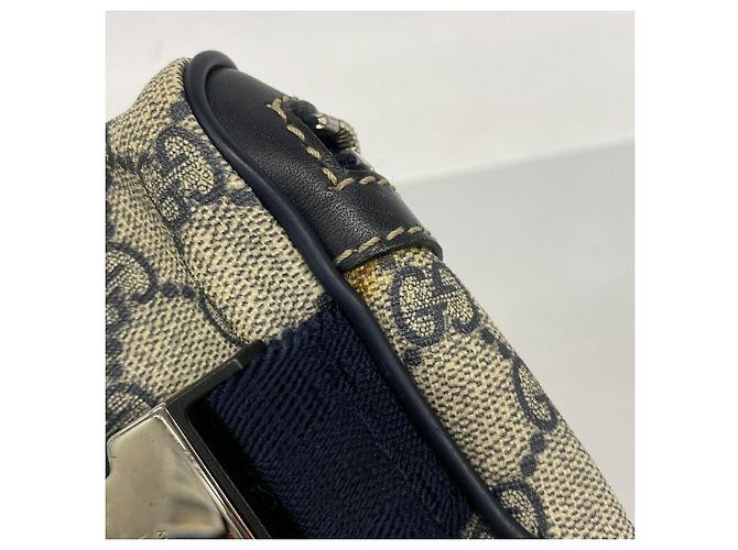Borsello da vita Gucci GG Supreme Navy Brown Marrone Blu navy - vista 8