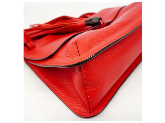 Bolso de hombro Gucci Bamboo Roja - vista 6