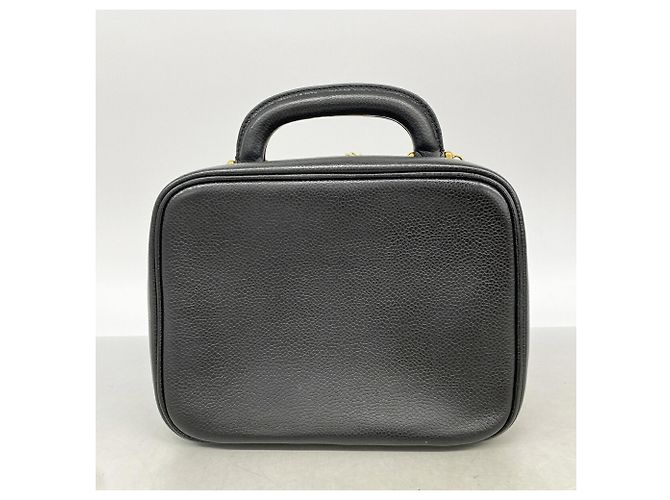 Bolsa Chanel em couro de bezerro granulado preto - vista 11