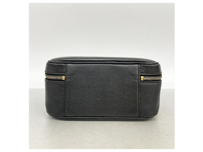 Bolsa Chanel em couro de bezerro granulado preto - vista 3