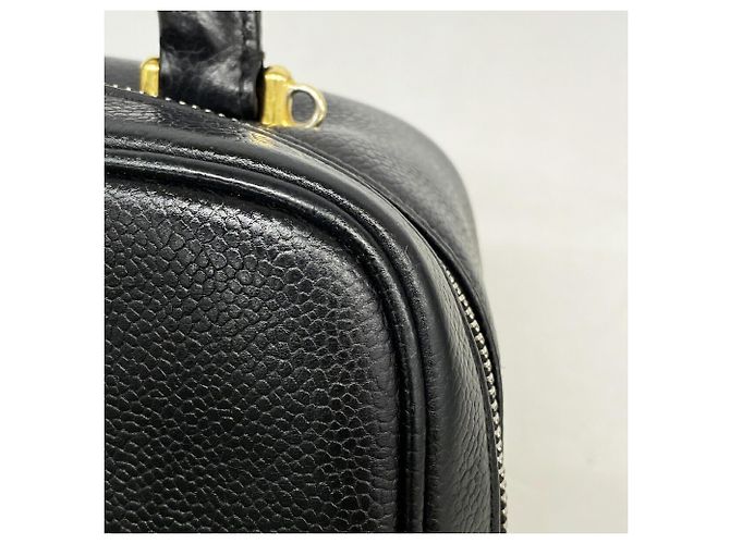 Bolsa Chanel em couro de bezerro granulado preto - vista 7