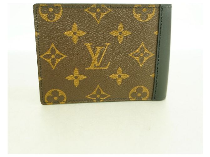 Louis Vuitton Monogram Macassar Portefeuille Mindoro Wallet Marrom Preto - vista 6