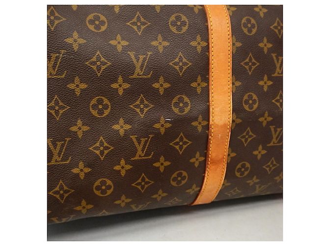Louis Vuitton Monogram Keepall Bandoulière 60 Marrom - vista 12