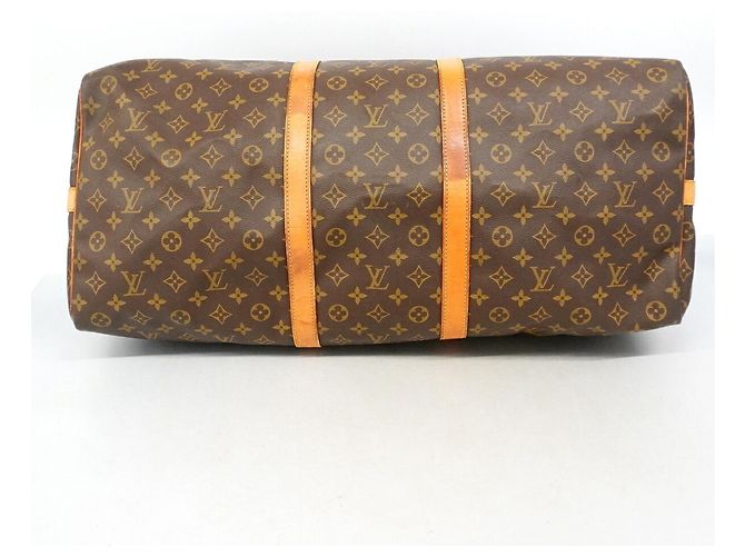 Louis Vuitton Monogram Keepall Bandoulière 60 Marrom - vista 3