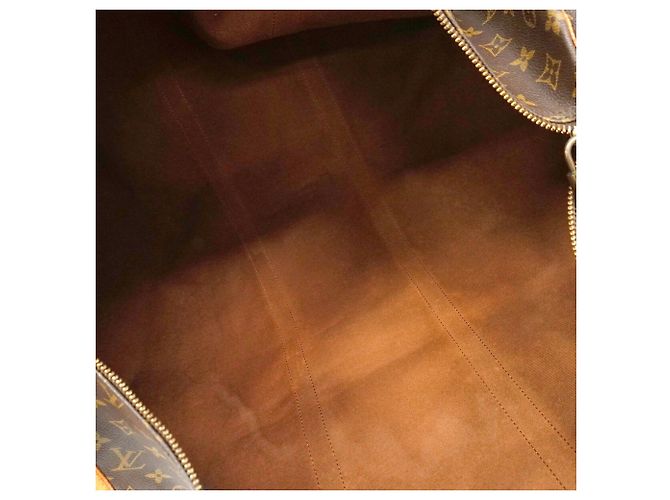 Louis Vuitton Monogram Keepall Bandoulière 60 Marrom - vista 4