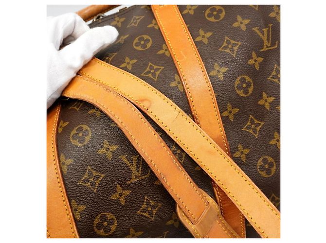 Louis Vuitton Monogram Keepall Bandoulière 60 Marrom - vista 6