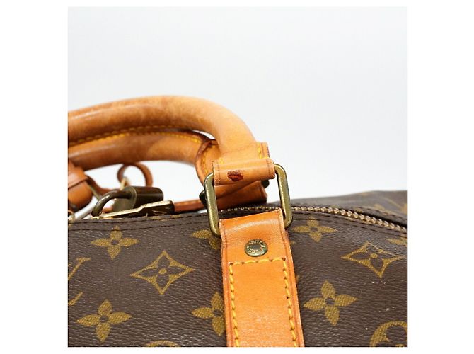 Louis Vuitton Monogram Keepall Bandoulière 60 Marrom - vista 9
